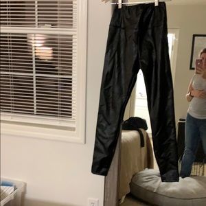 Faux leather leggings